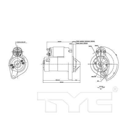 TYC Starter Motor 1-17879