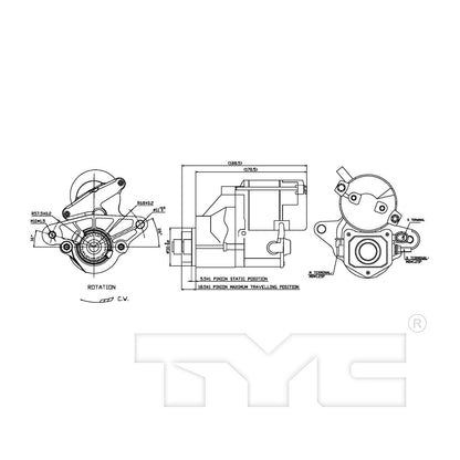 TYC Starter Motor 1-17884