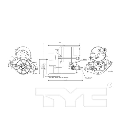 TYC Starter Motor 1-17885