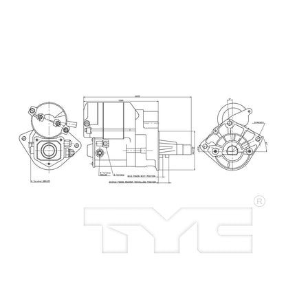 TYC Starter Motor 1-17893