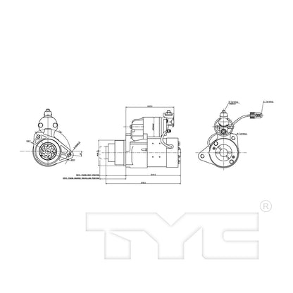 TYC Starter Motor 1-17904
