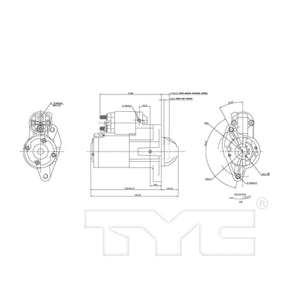 TYC Starter Motor 1-17933