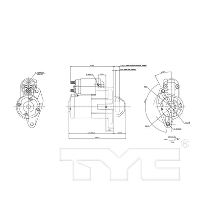 TYC Starter Motor 1-17937