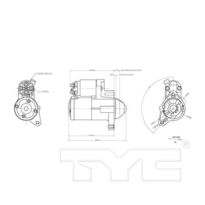 TYC Starter Motor 1-17939