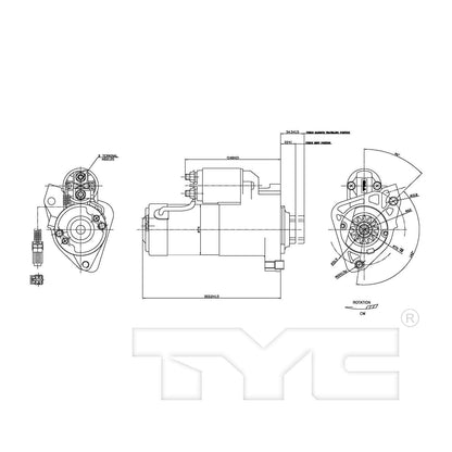 TYC Starter Motor 1-17942