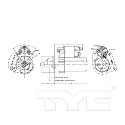 TYC Starter Motor 1-17949