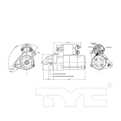 TYC Starter Motor 1-17950