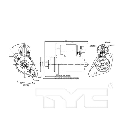 TYC Starter Motor 1-17968