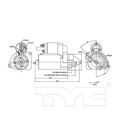 TYC Starter Motor 1-17975