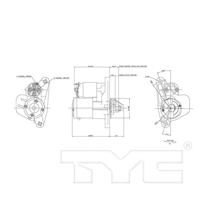 TYC Starter Motor 1-17982