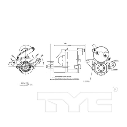 TYC Starter Motor 1-17995