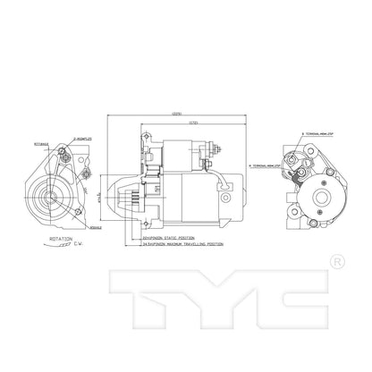 TYC Starter Motor 1-19045