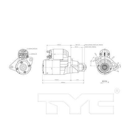 TYC Starter Motor 1-19060