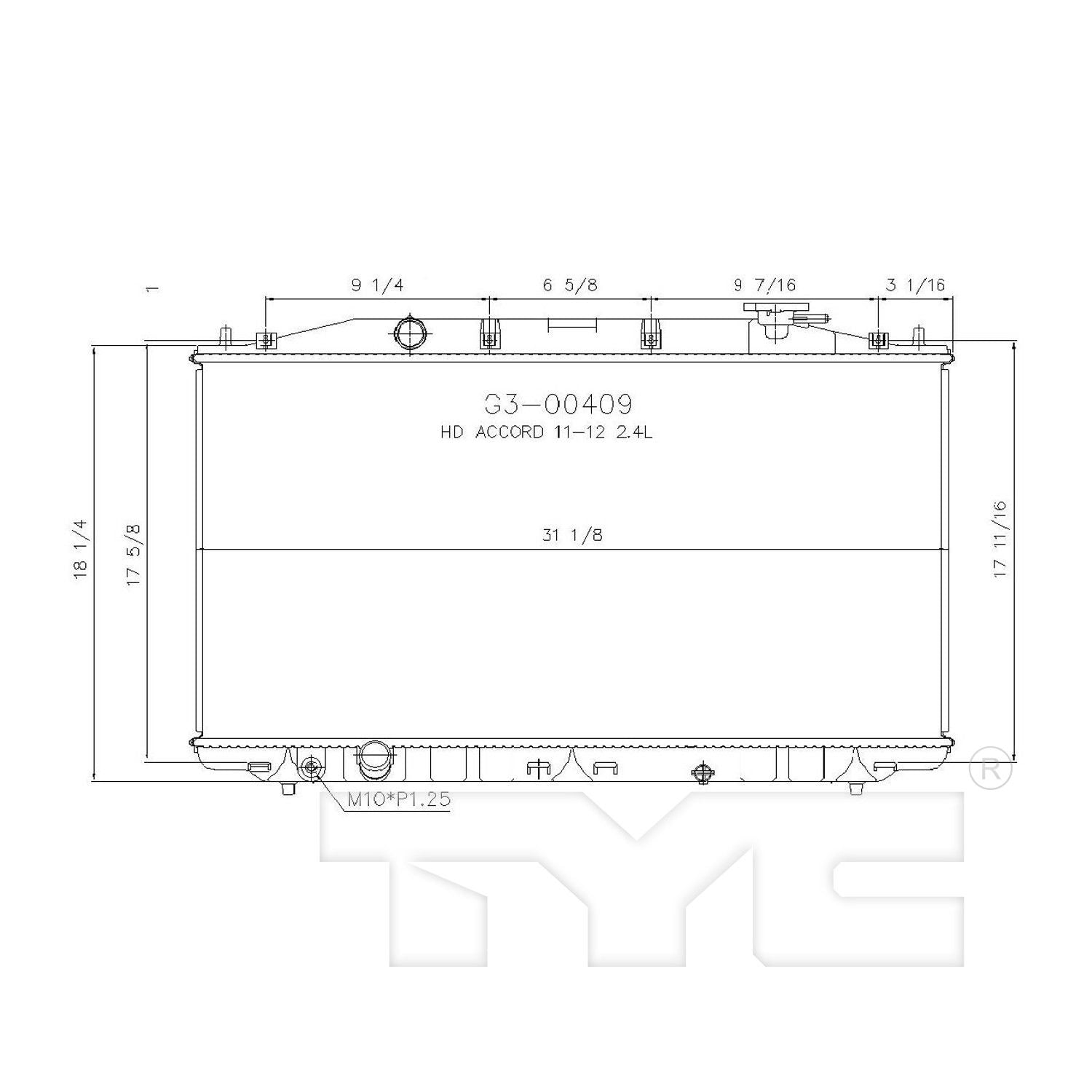 TYC TYC Radiator 13009