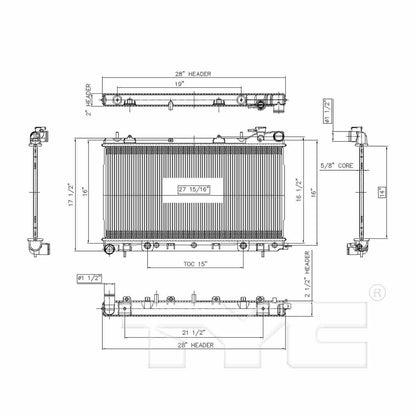 TYC Radiator 13021