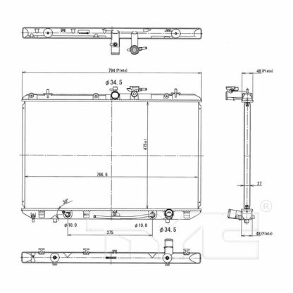 TYC TYC Radiator 13024
