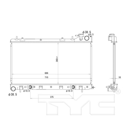 TYC Radiator 13026