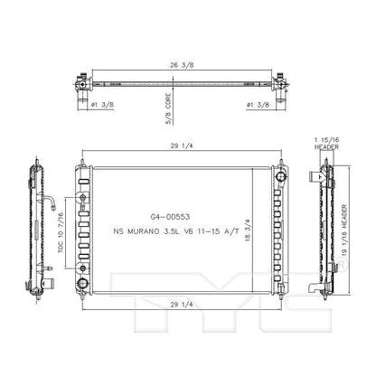 TYC TYC Radiator 13039