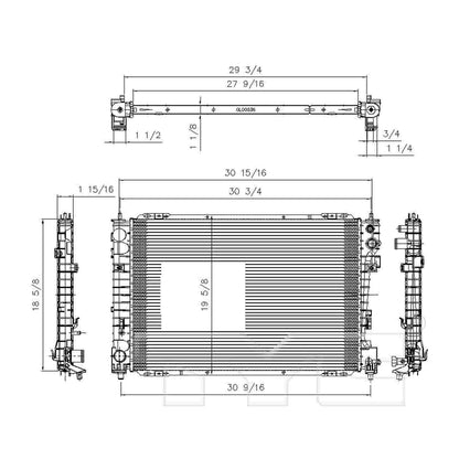TYC TYC Radiator 13041