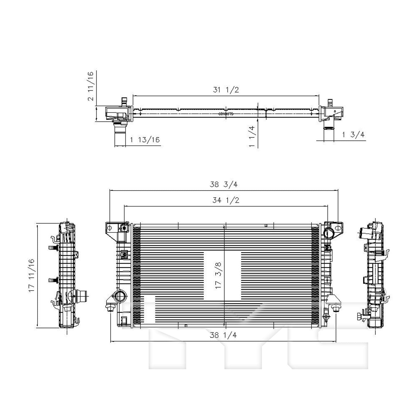 TYC Radiator 13046 image 3
