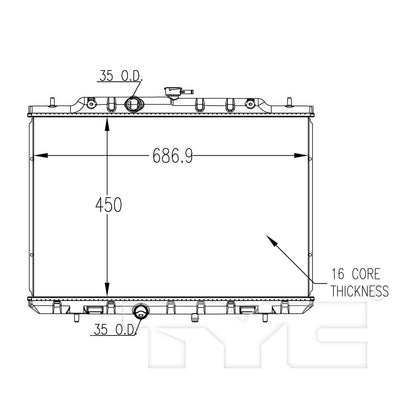TYC TYC Radiator 13047