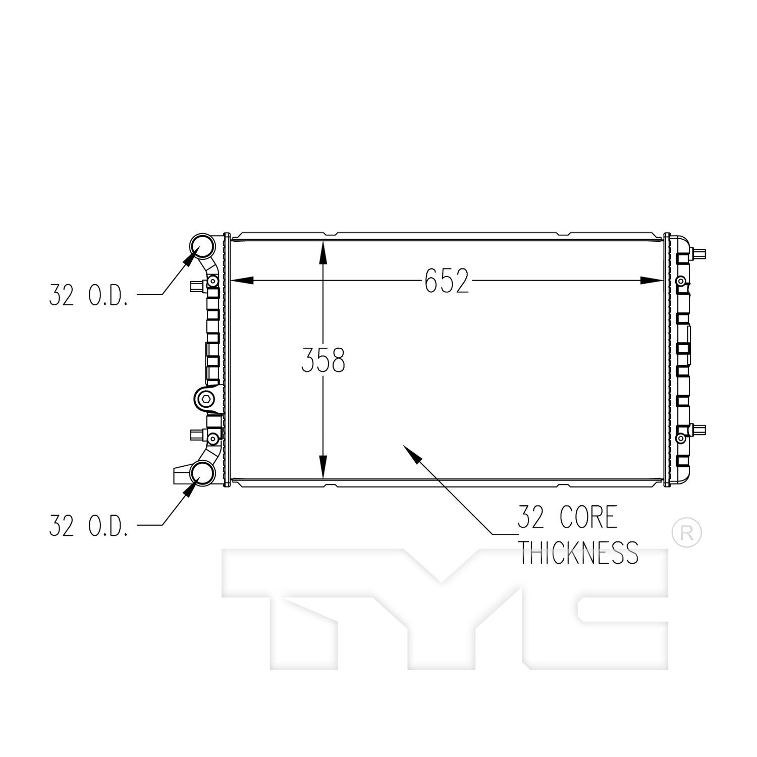 TYC TYC Radiator 13048