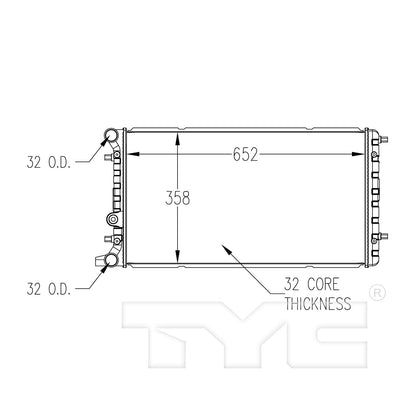 TYC TYC Radiator 13048