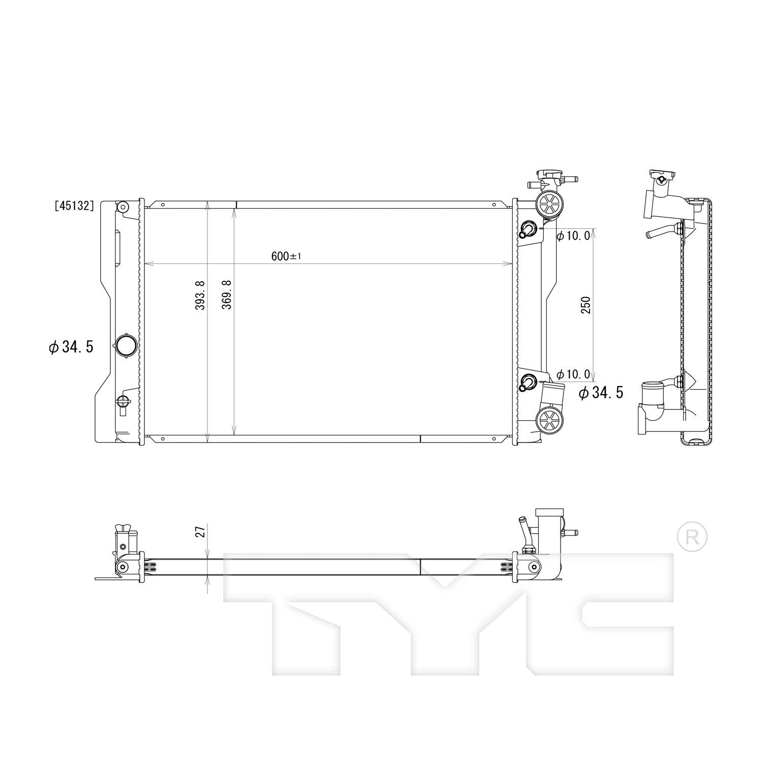 TYC Radiator 13049