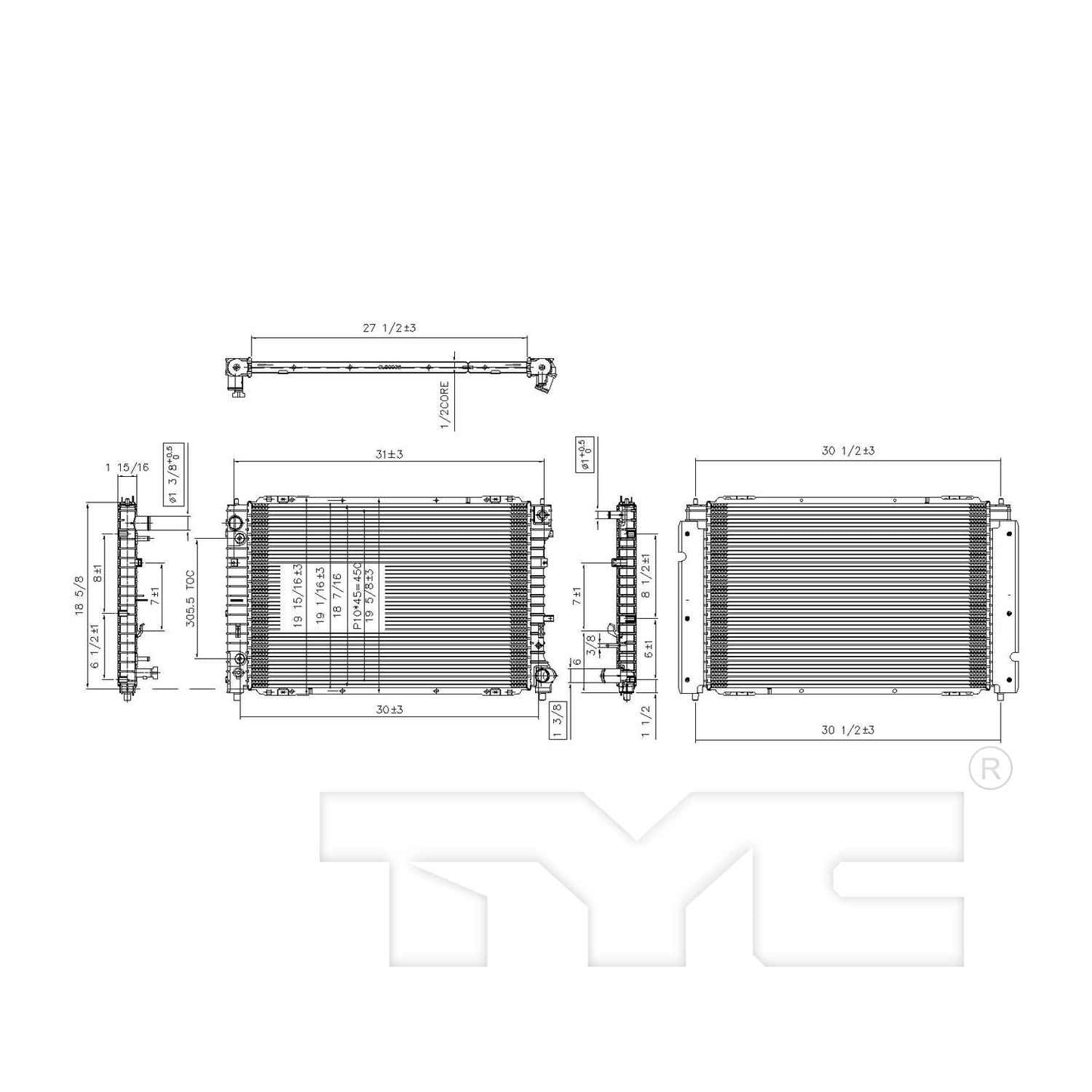 TYC TYC Radiator 13067