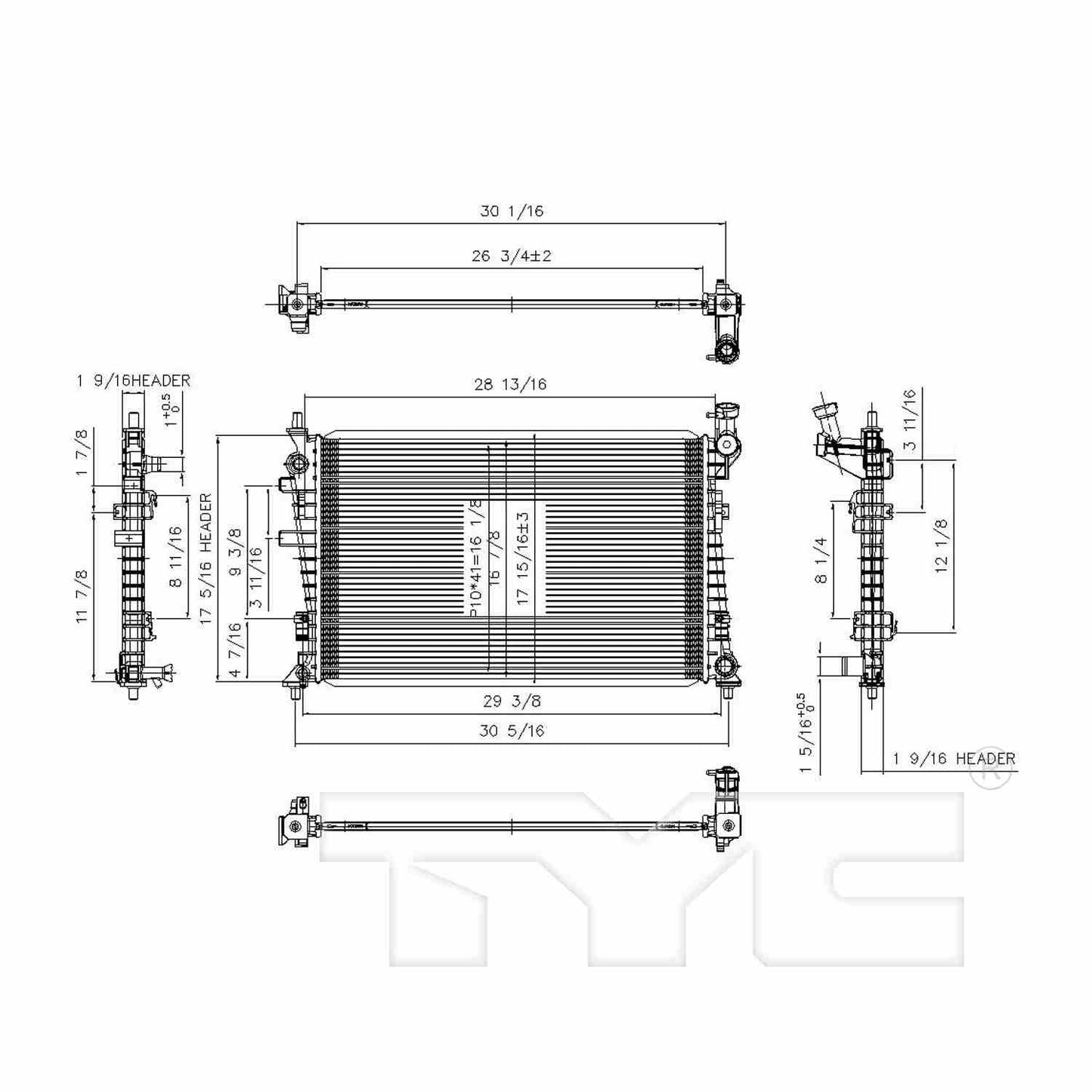 TYC TYC Radiator 13087