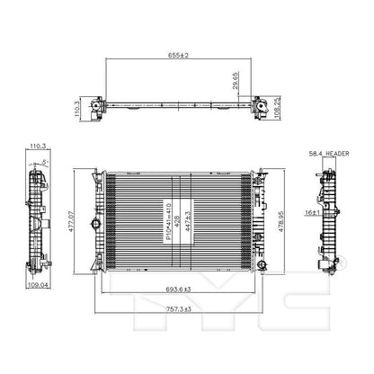 TYC Radiator 13088