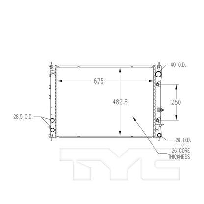 TYC TYC Radiator 13104