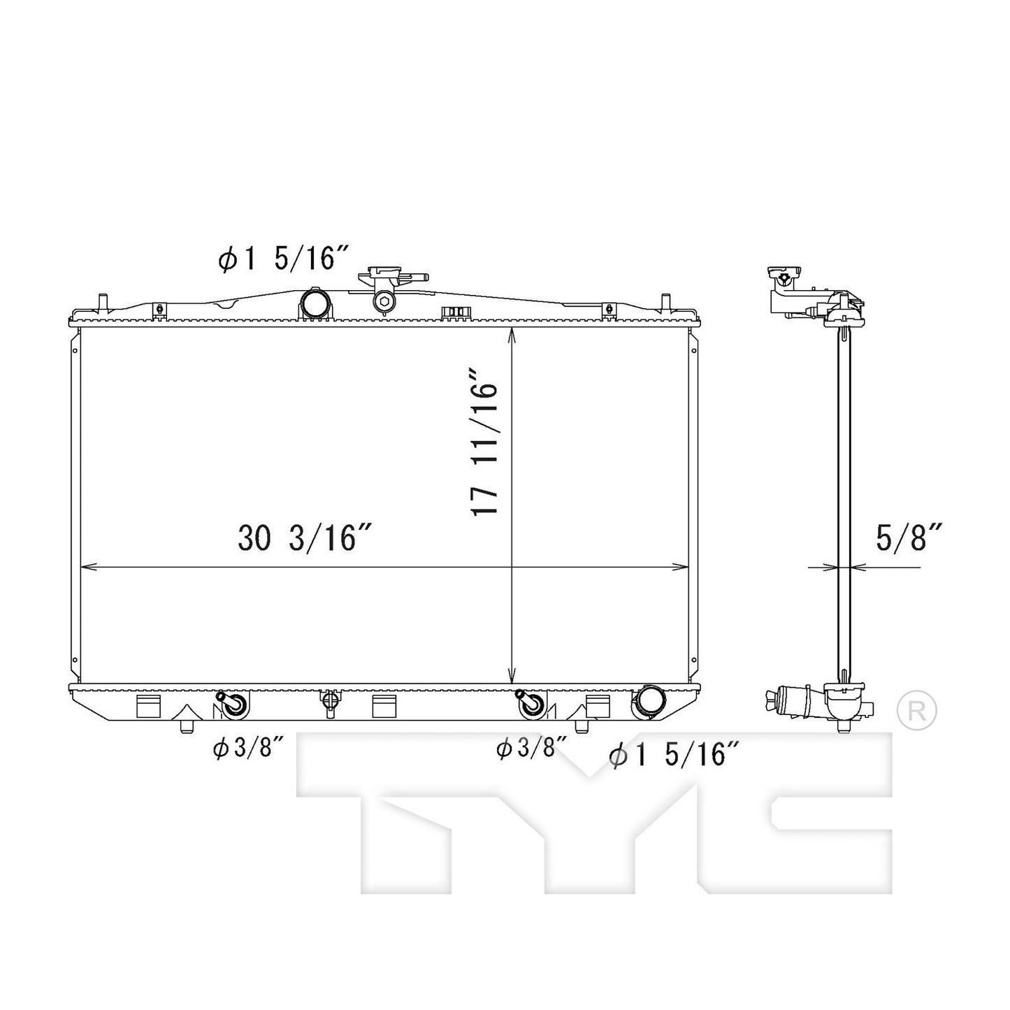 TYC TYC Radiator 13116