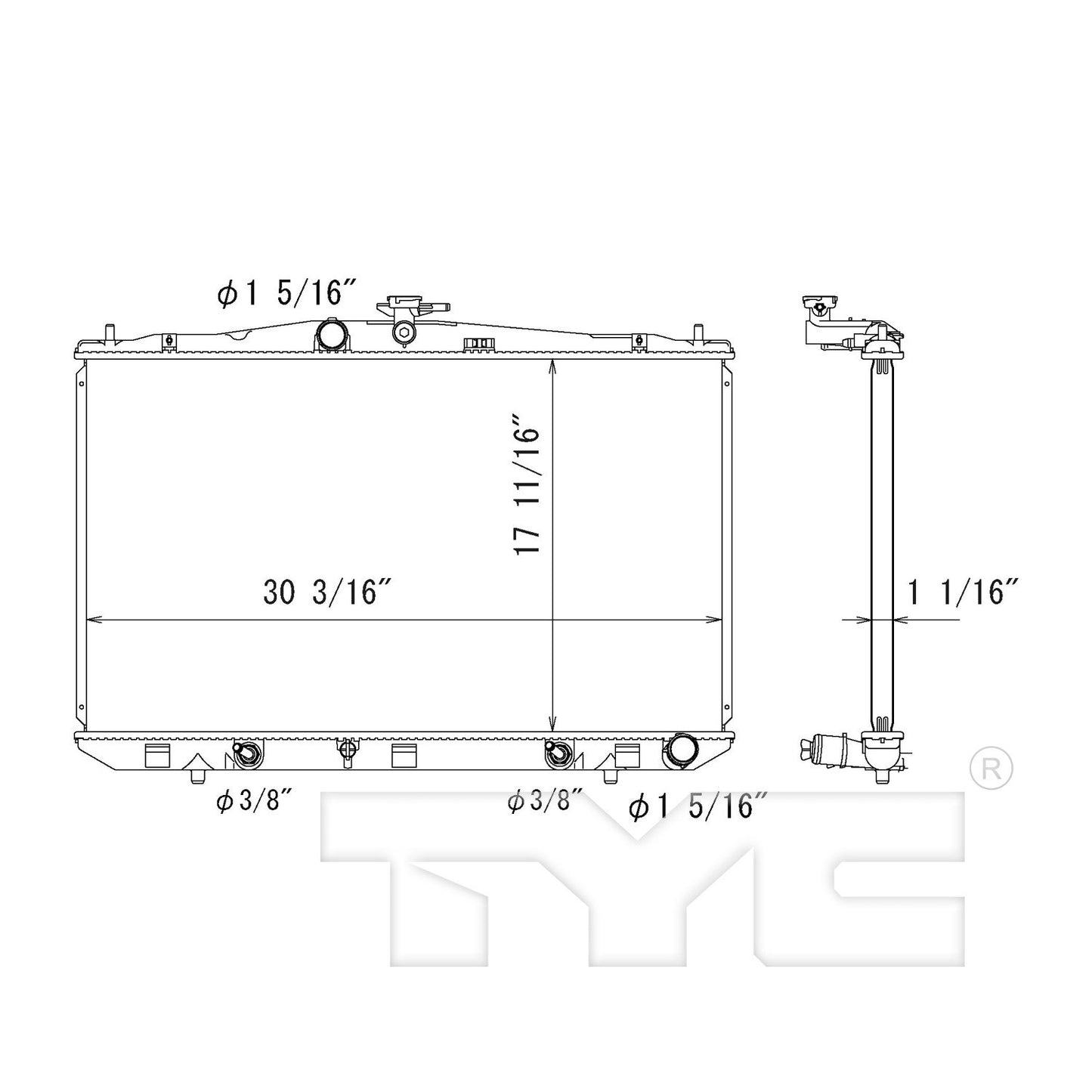 TYC TYC Radiator 13117