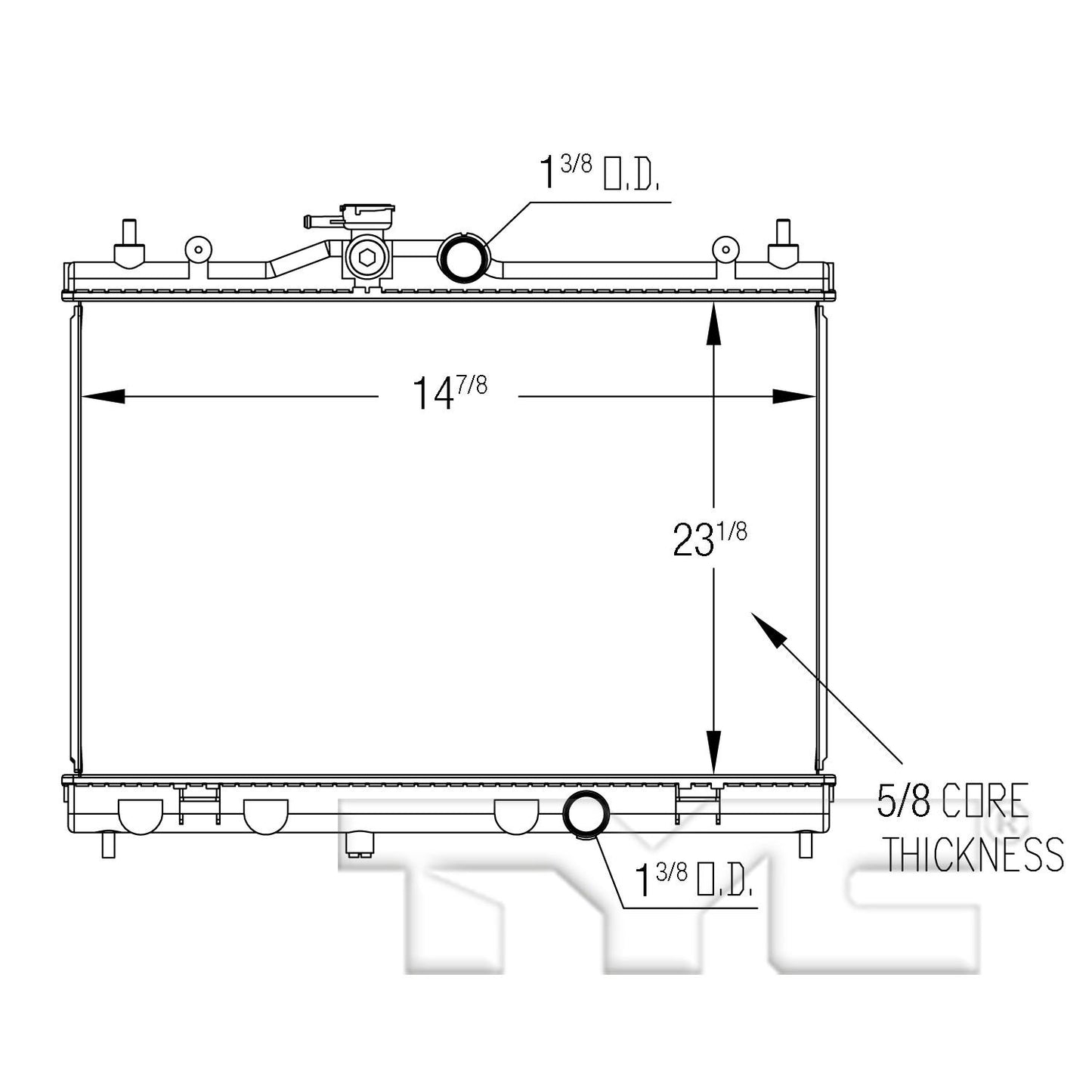 TYC TYC Radiator 13127