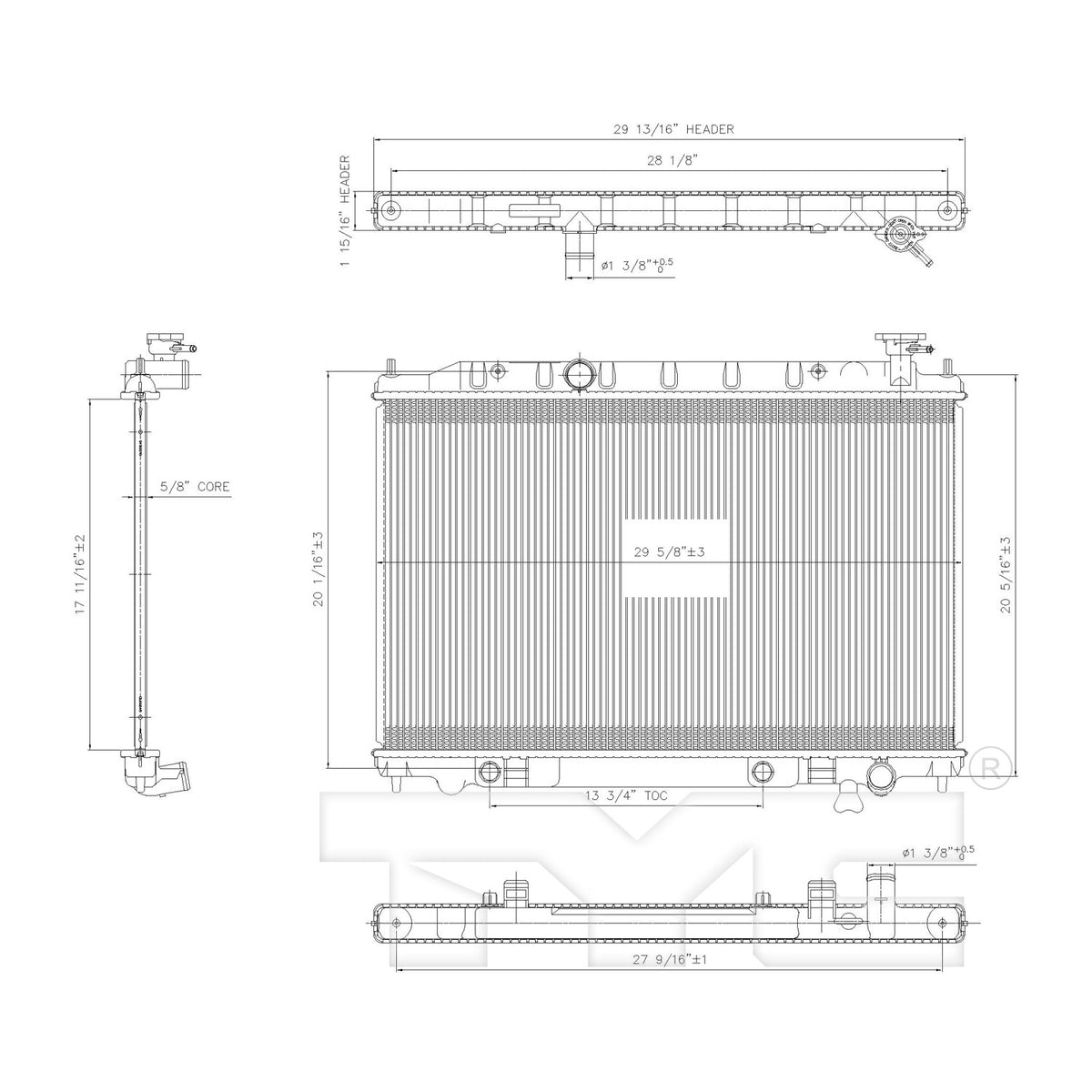 TYC Radiator 13130