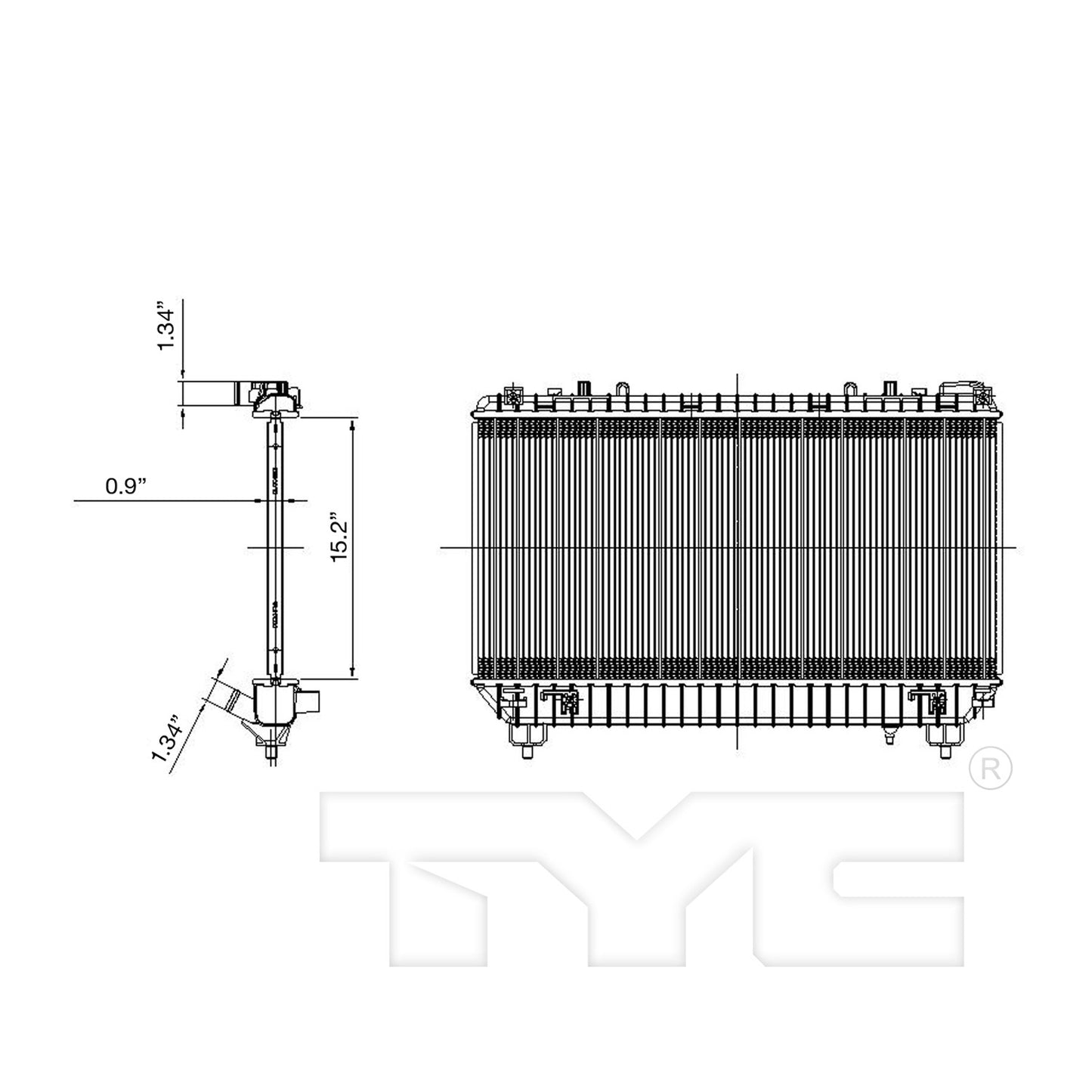 TYC Radiator 13141