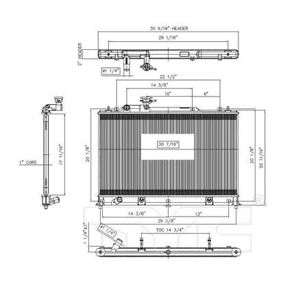 TYC TYC Radiator 13154