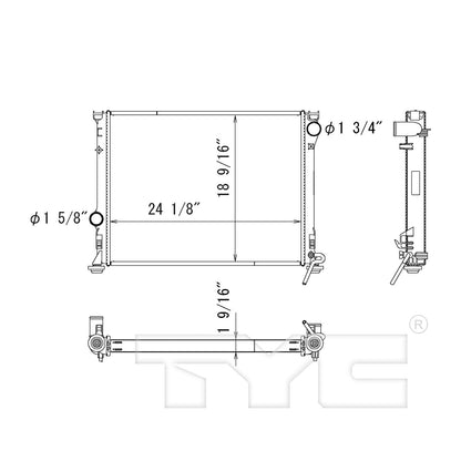 TYC TYC Radiator 13158