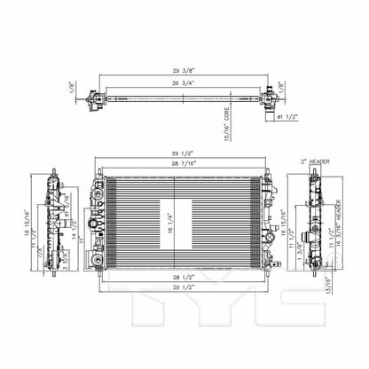 TYC TYC Radiator 13199