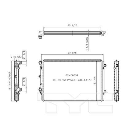 TYC TYC Radiator 13212