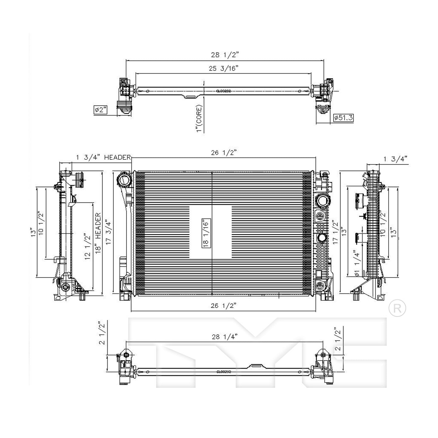 TYC TYC Radiator 13213
