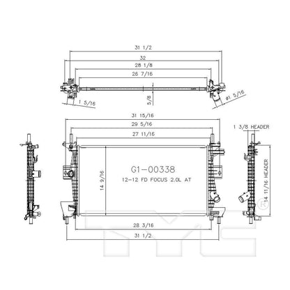 TYC TYC Radiator 13219