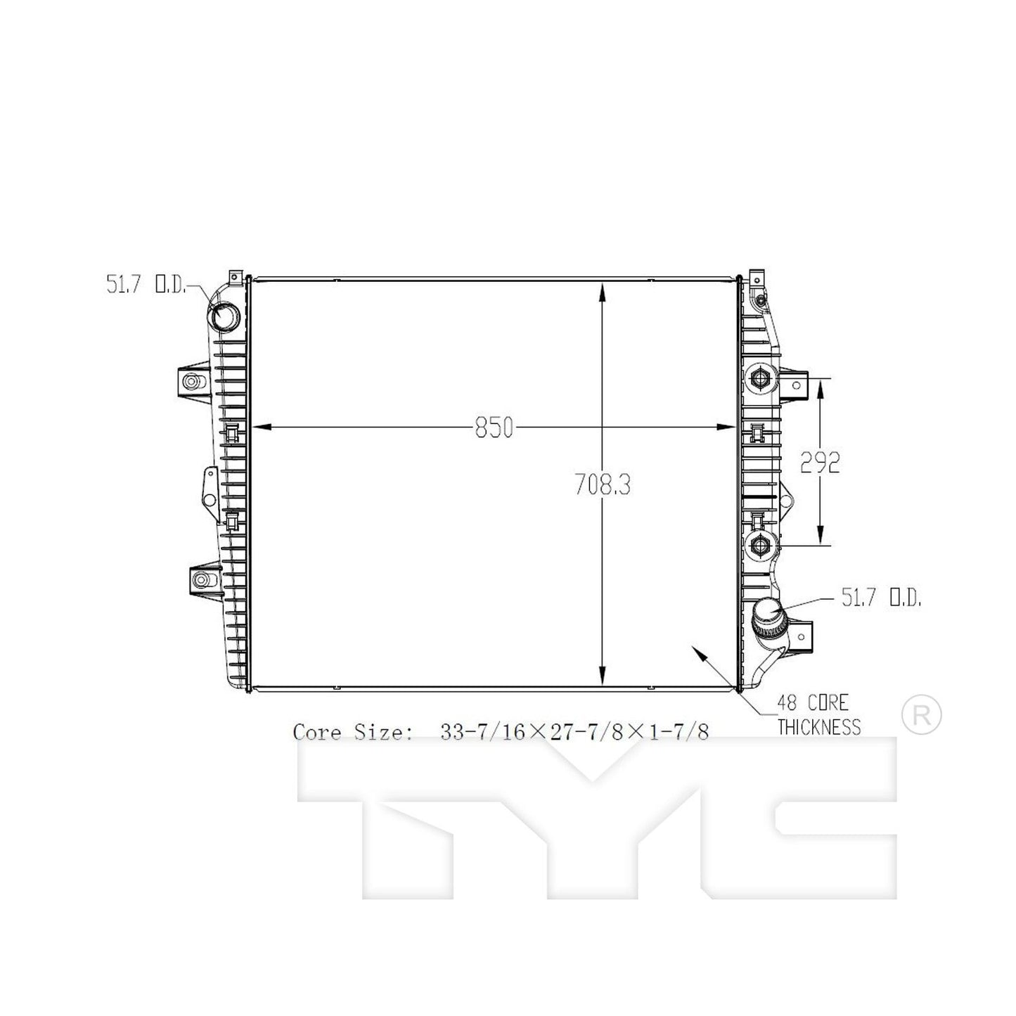 TYC TYC Radiator 13244