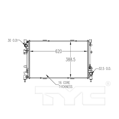 TYC TYC Radiator 13245