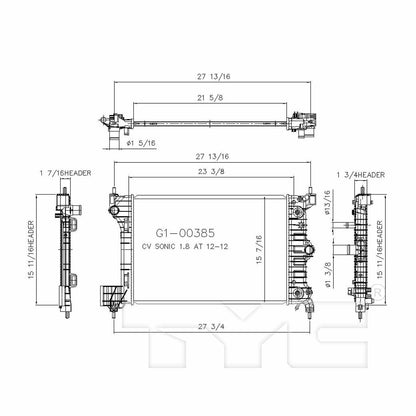 TYC TYC Radiator 13247