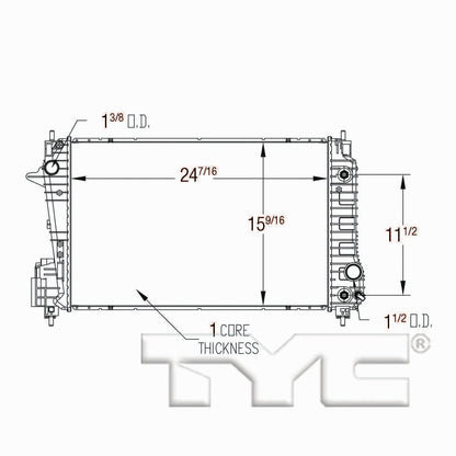 TYC Radiator 13248