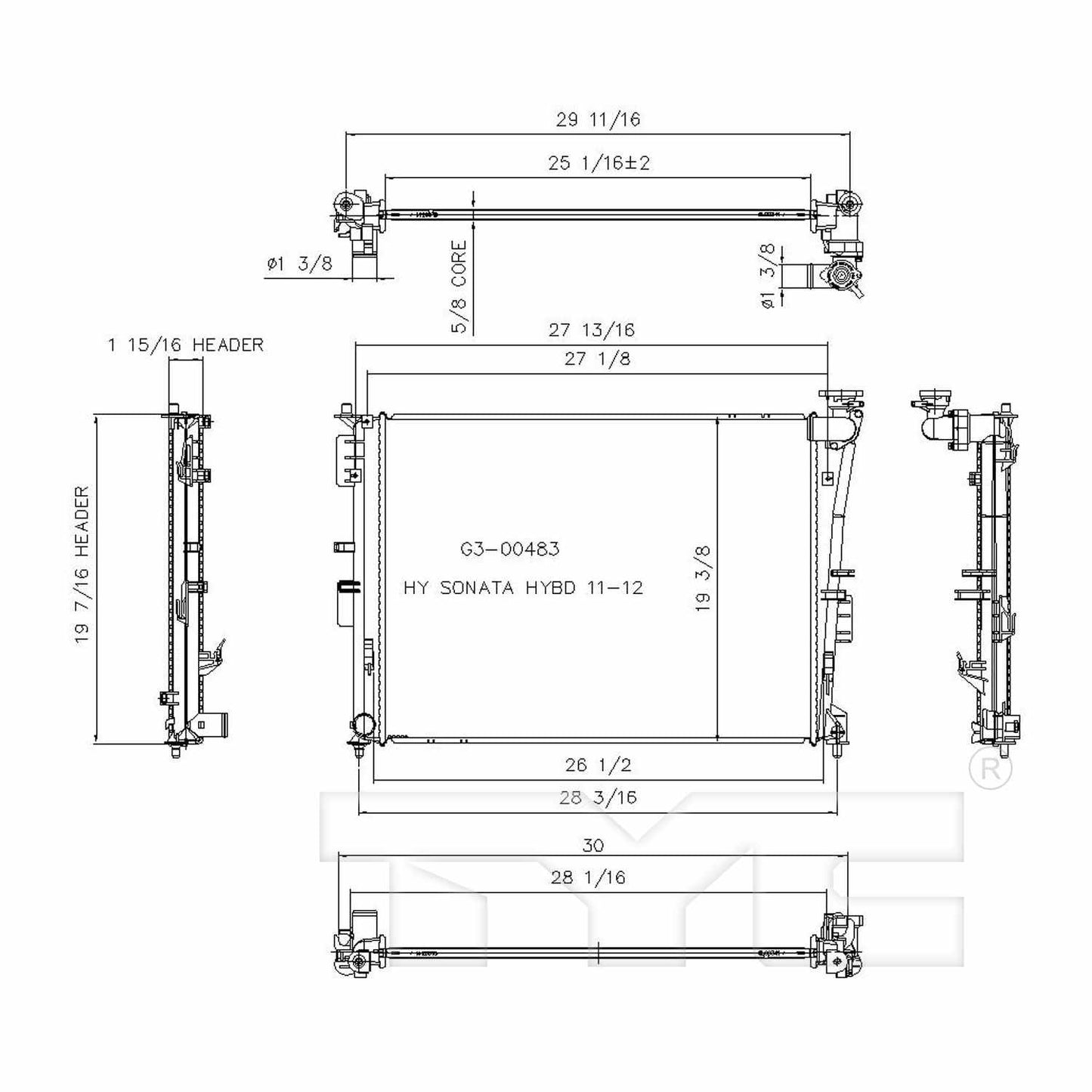 TYC TYC Radiator 13249