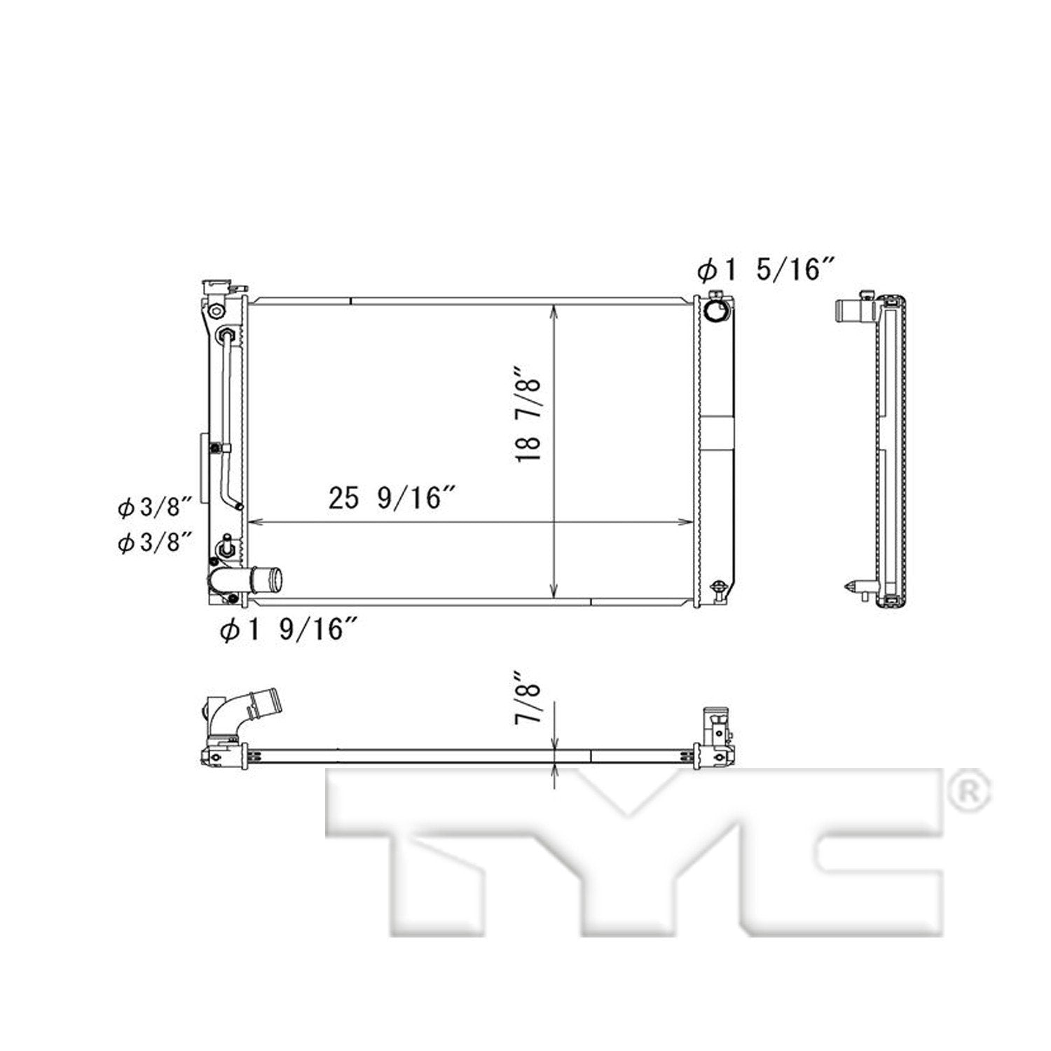 TYC TYC Radiator 13256