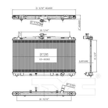 TYC TYC Radiator 13270
